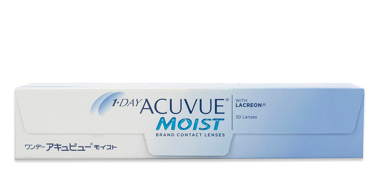 Acuvue 1 Day MOIST Daily Disposable Contact Lenses 30 Lens Box