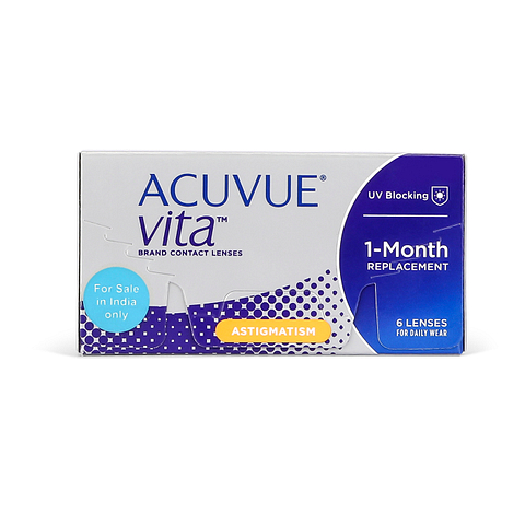 Acuvue Vita For Astigmatism Monthly Disposable Contact Lenses 6 Lens Box