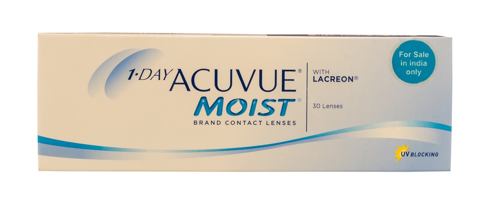 Acuvue 1 Day MOIST Daily Disposable Contact Lenses 30 Lens Box